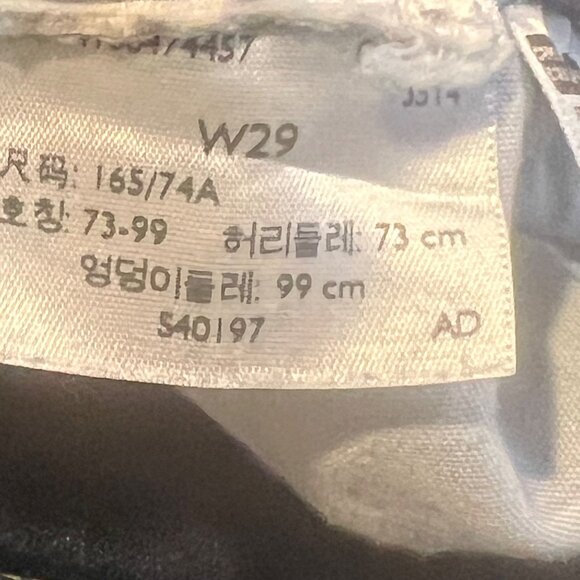 Levi’s high rise straight crop jeans women's size 29 dark rinse - Picture 6 of 10